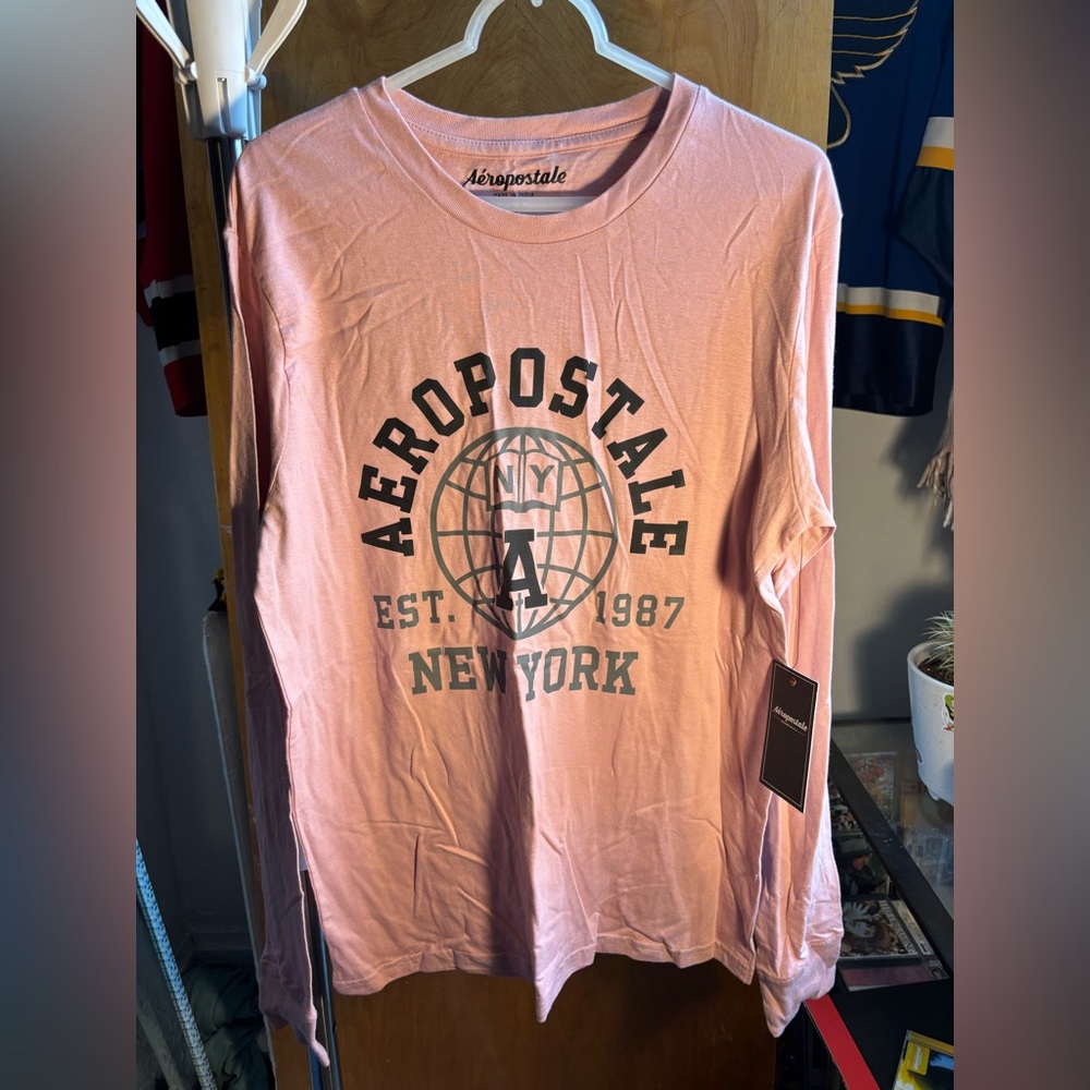 Aeropostale Pink Long Sleeve Shirt